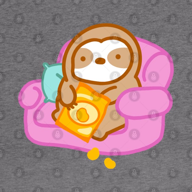 Cute Sloth Couch Potato by theslothinme